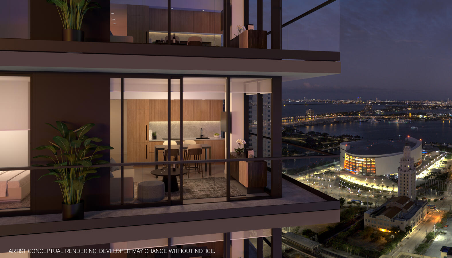 All residences feature balconies